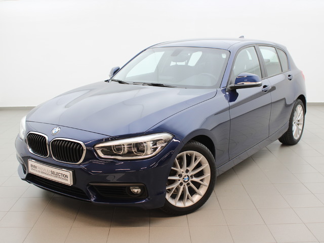 BMW Serie 1 118d color Azul. Año 2019. 110KW(150CV). Diésel. En concesionario Augusta Aragon S.A. de Zaragoza