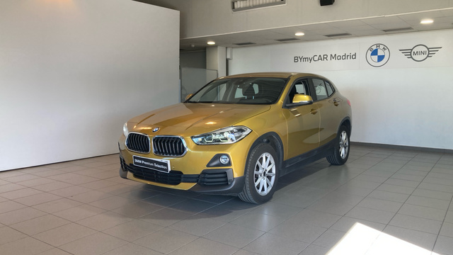 BMW X2 sDrive18d color Oro. Año 2018. 110KW(150CV). Diésel. En concesionario BYmyCAR Madrid - Alcalá de Madrid