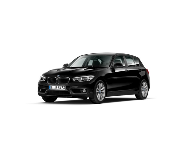 BMW Serie 1 118i color Negro. Año 2019. 100KW(136CV). Gasolina. En concesionario Augusta Aragon S.A. de Zaragoza