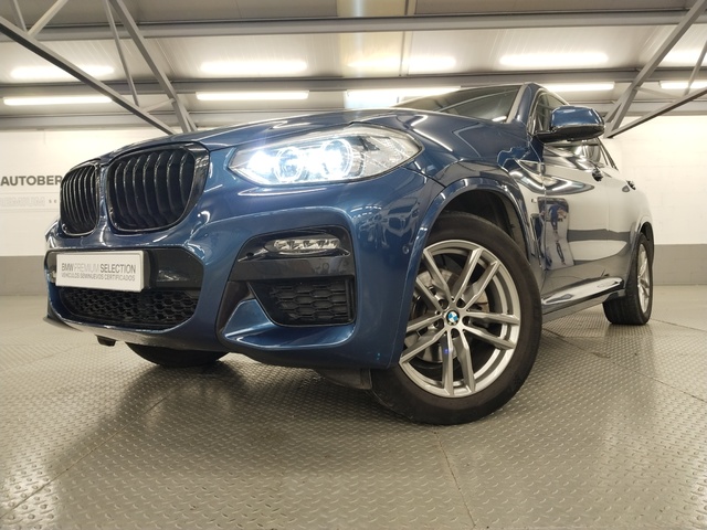 BMW X4 xDrive20d color Azul. Año 2021. 140KW(190CV). Diésel. En concesionario Autoberón de La Rioja