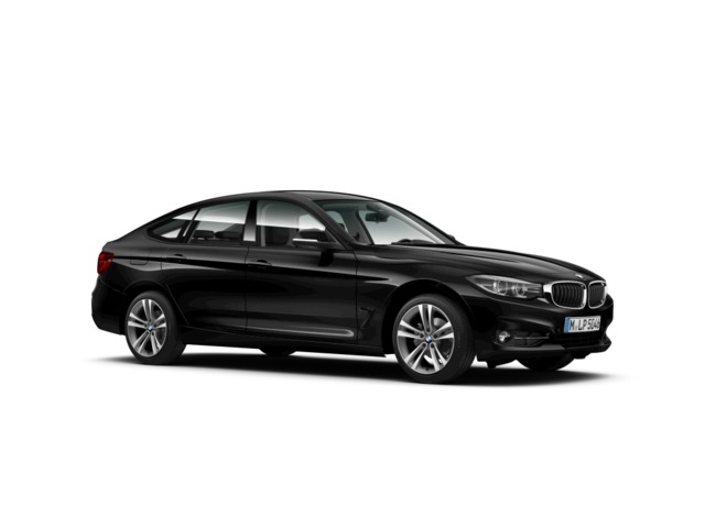 BMW Serie 3 320d Gran Turismo color Negro. Año 2020. 140KW(190CV). Diésel. En concesionario Augusta Aragon S.A. de Zaragoza