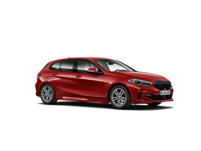 BMW Serie 1 118d color Rojo. Año 2024. 110KW(150CV). Diésel. En concesionario Celtamotor Lalín de Pontevedra