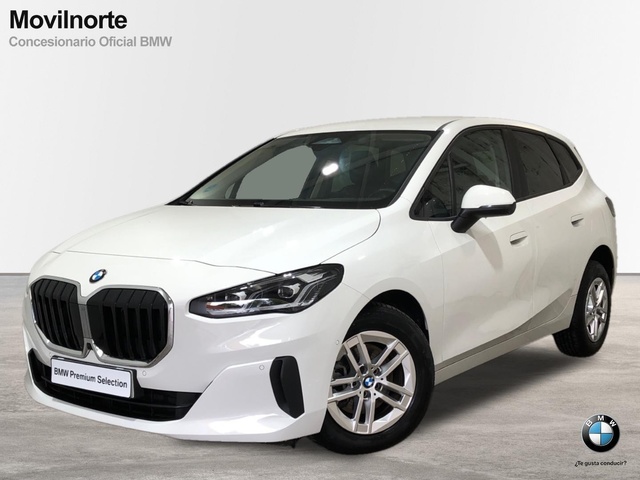 BMW Serie 2 218d Active Tourer color Blanco. Año 2023. 110KW(150CV). Diésel. En concesionario Movilnorte El Carralero de Madrid