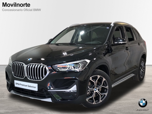 BMW X1 xDrive18d color Negro. Año 2021. 110KW(150CV). Diésel. En concesionario Movilnorte El Plantio de Madrid