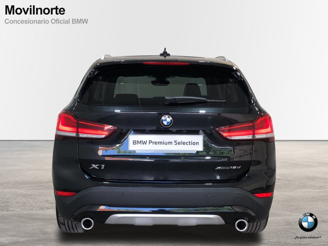 BMW X1 xDrive18d color Negro. Año 2021. 110KW(150CV). Diésel. En concesionario Movilnorte El Plantio de Madrid