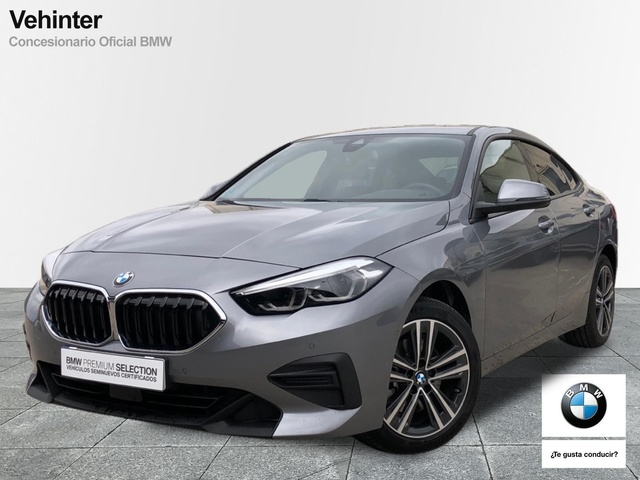 BMW Serie 2 218i Gran Coupe color Gris. Año 2021. 103KW(140CV). Gasolina. En concesionario Vehinter Getafe de Madrid