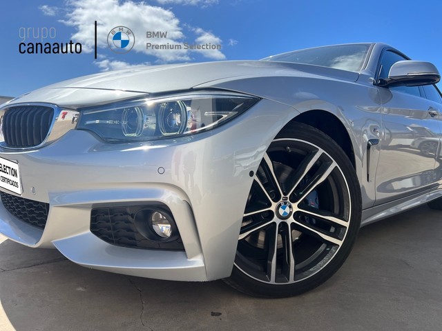 BMW Serie 4 420d Gran Coupe color Gris Plata. Año 2019. 140KW(190CV). Diésel. En concesionario CANAAUTO - TACO de Sta. C. Tenerife