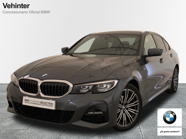 BMW Serie 3 320d color Gris. Año 2021. 140KW(190CV). Diésel. En concesionario Vehinter Getafe de Madrid