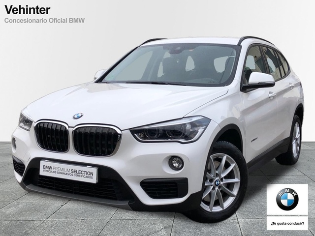 BMW X1 sDrive20i color Blanco. Año 2017. 141KW(192CV). Gasolina. En concesionario Vehinter Getafe de Madrid