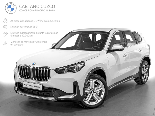 BMW X1 sDrive18d color Blanco. Año 2024. 110KW(150CV). Diésel. En concesionario Caetano Cuzco, Salvatierra de Madrid