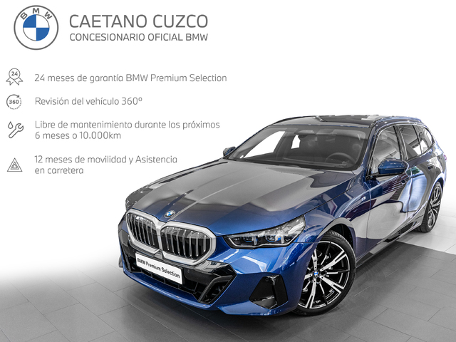 BMW Serie 5 520d Touring color Azul. Año 2024. 145KW(197CV). Diésel. En concesionario Caetano Cuzco, Salvatierra de Madrid