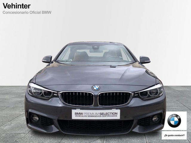 BMW Serie 4 420d Cabrio color Gris. Año 2017. 140KW(190CV). Diésel. En concesionario Vehinter Getafe de Madrid