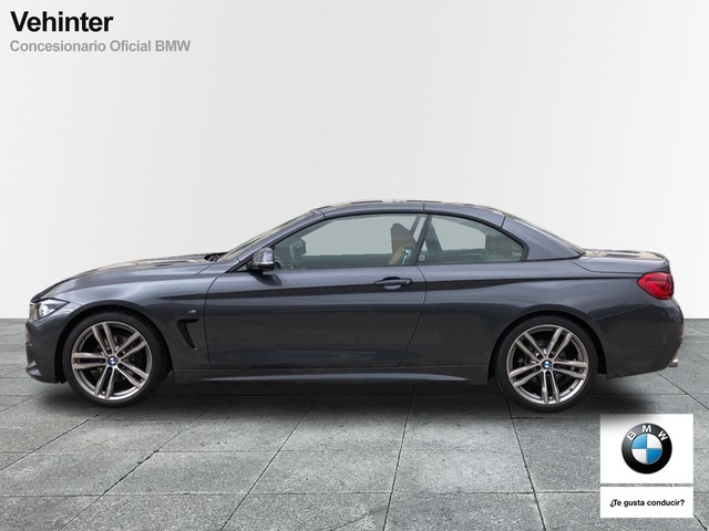 BMW Serie 4 420d Cabrio color Gris. Año 2017. 140KW(190CV). Diésel. En concesionario Vehinter Getafe de Madrid