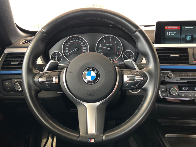 BMW Serie 4 420d Cabrio color Gris. Año 2017. 140KW(190CV). Diésel. En concesionario Vehinter Getafe de Madrid