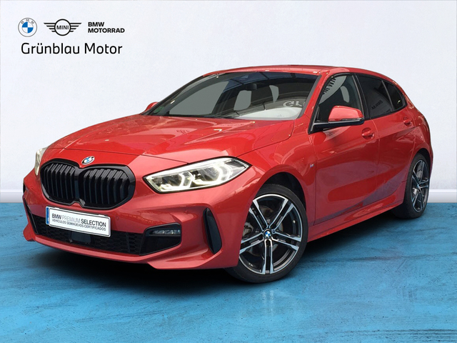 BMW Serie 1 118i color Rojo. Año 2024. 103KW(140CV). Gasolina. En concesionario Grünblau Motor (Bmw y Mini) de Cantabria