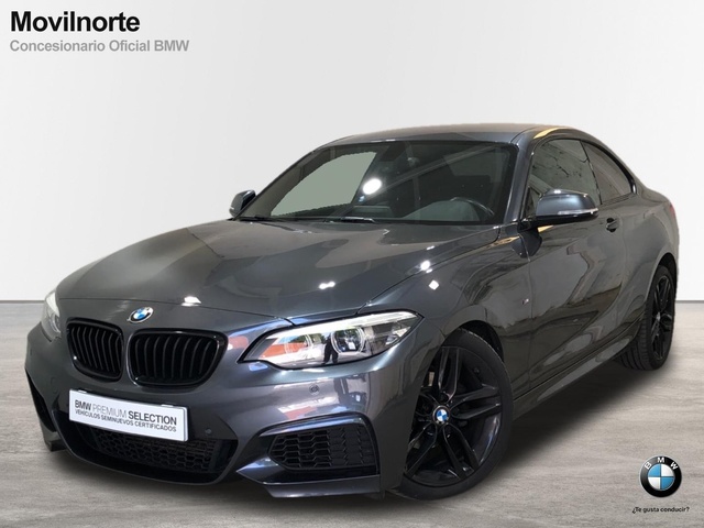 BMW Serie 2 218i Coupe color Gris. Año 2018. 100KW(136CV). Gasolina. En concesionario Movilnorte El Plantio de Madrid