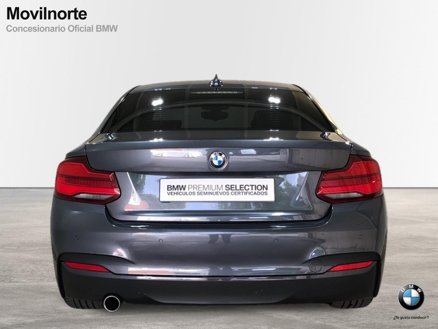 BMW Serie 2 218i Coupe color Gris. Año 2018. 100KW(136CV). Gasolina. En concesionario Movilnorte El Plantio de Madrid