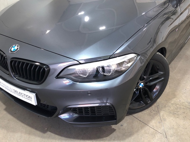 BMW Serie 2 218i Coupe color Gris. Año 2018. 100KW(136CV). Gasolina. En concesionario Movilnorte El Plantio de Madrid