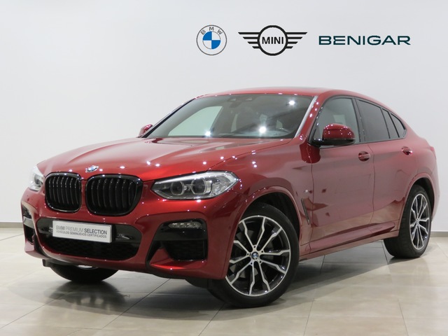 BMW X4 xDrive20d color Rojo. Año 2021. 140KW(190CV). Diésel. En concesionario GANDIA Automoviles Fersan, S.A. de Valencia