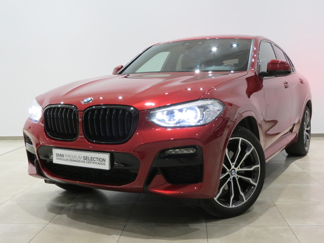 BMW X4 xDrive20d color Rojo. Año 2021. 140KW(190CV). Diésel. En concesionario GANDIA Automoviles Fersan, S.A. de Valencia