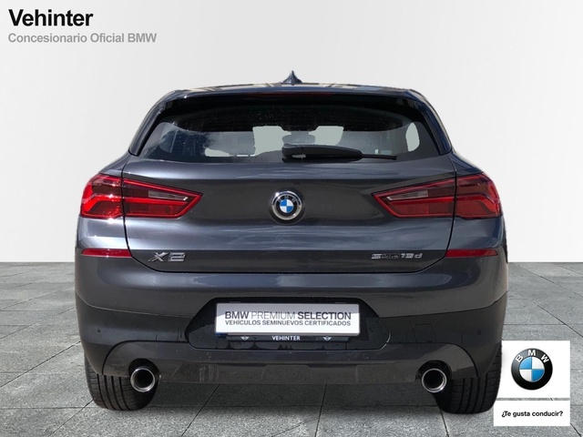 BMW X2 sDrive18d color Gris. Año 2018. 110KW(150CV). Diésel. En concesionario Vehinter Getafe de Madrid