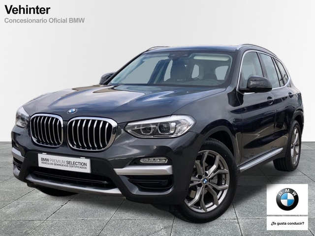 BMW X3 xDrive20d color Gris. Año 2018. 140KW(190CV). Diésel. En concesionario Vehinter Alcorcón de Madrid