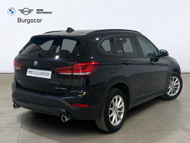 BMW X1 sDrive18d color Negro. Año 2020. 110KW(150CV). Diésel. En concesionario Burgocar (Bmw y Mini) de Burgos