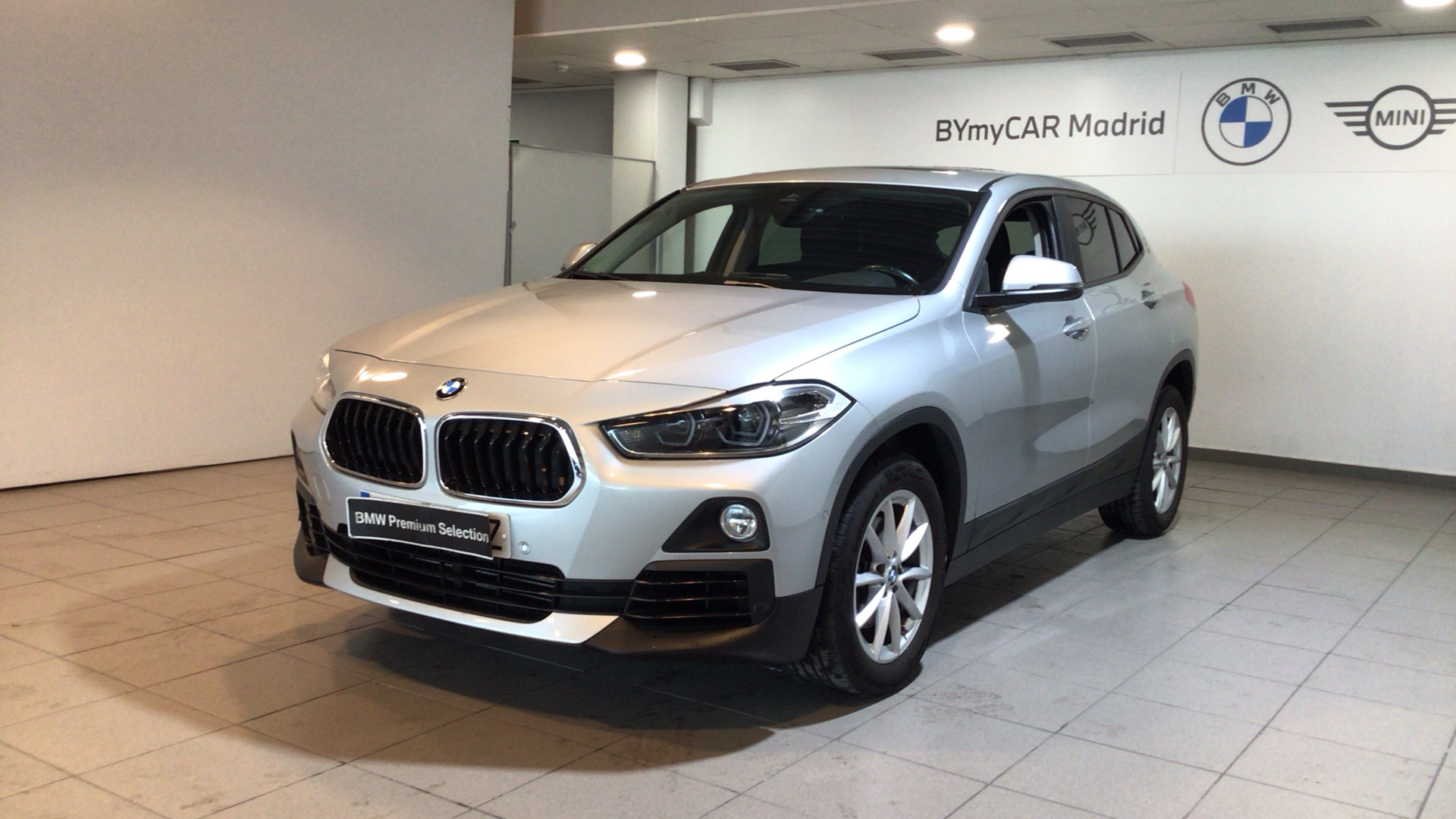 BMW X2 sDrive18i color Gris Plata. Año 2019. 103KW(140CV). Gasolina. En concesionario BYmyCAR Madrid - Alcalá de Madrid