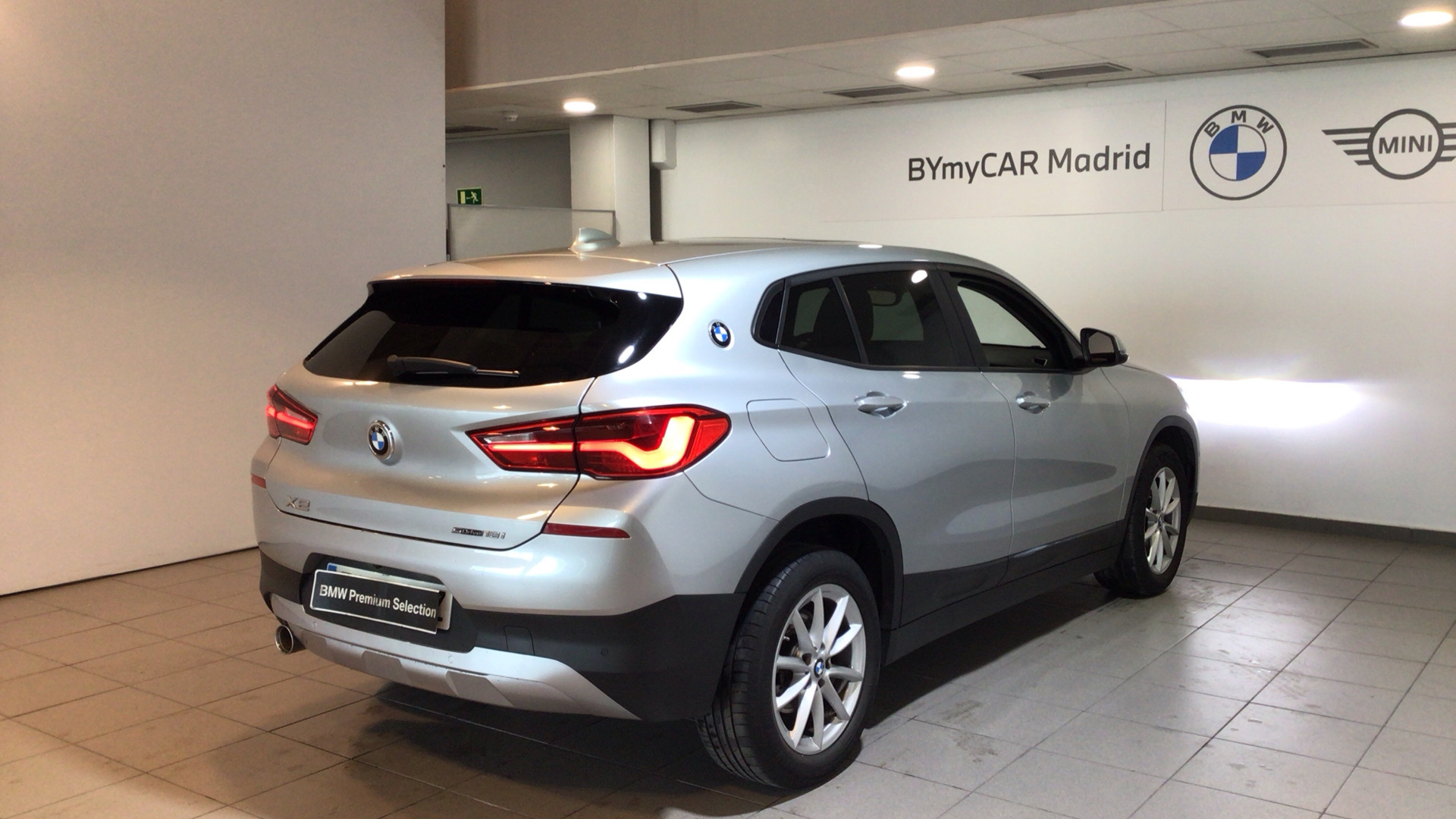 BMW X2 sDrive18i color Gris Plata. Año 2019. 103KW(140CV). Gasolina. En concesionario BYmyCAR Madrid - Alcalá de Madrid