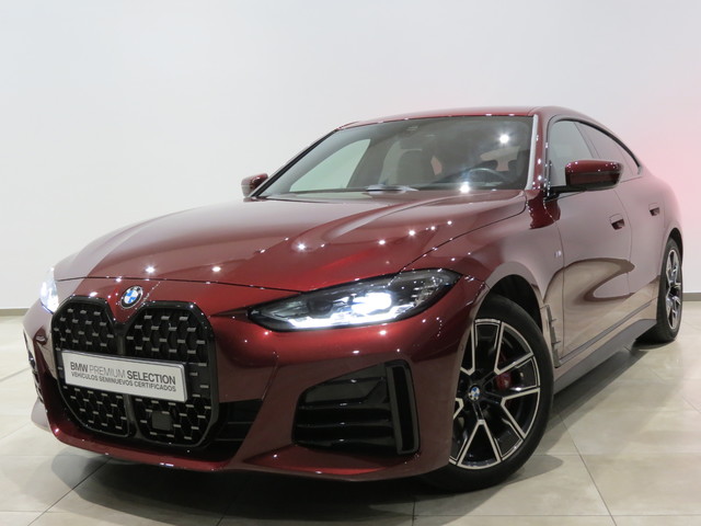 BMW Serie 4 420d Gran Coupe color Rojo. Año 2024. 140KW(190CV). Diésel. En concesionario SAN JUAN Automoviles Fersan S.A. de Alicante