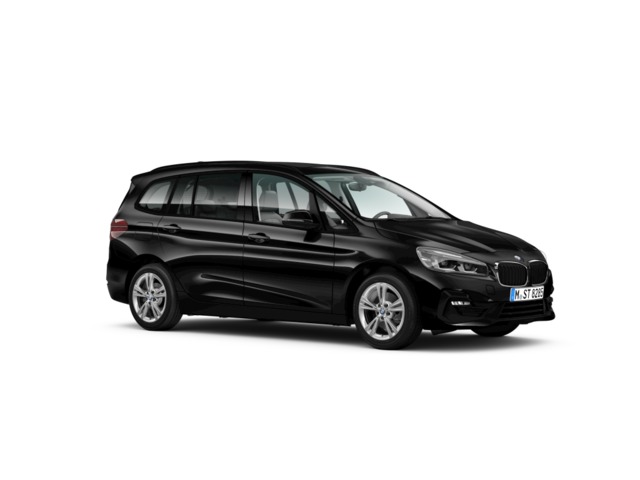 BMW Serie 2 218d Gran Tourer color Negro. Año 2020. 110KW(150CV). Diésel. En concesionario GANDIA Automoviles Fersan, S.A. de Valencia