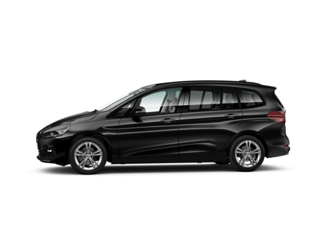 BMW Serie 2 218d Gran Tourer color Negro. Año 2020. 110KW(150CV). Diésel. En concesionario GANDIA Automoviles Fersan, S.A. de Valencia