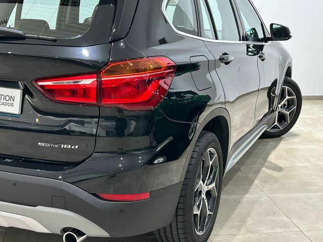 BMW X1 sDrive18d color Negro. Año 2018. 110KW(150CV). Diésel. En concesionario FINESTRAT Automoviles Fersan, S.A. de Alicante