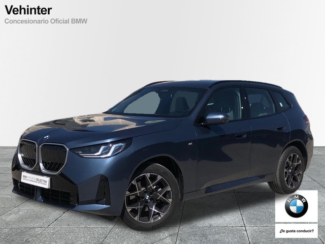 BMW X3 xDrive20d color Azul. Año 2024. 145KW(197CV). Diésel. En concesionario Vehinter Getafe de Madrid