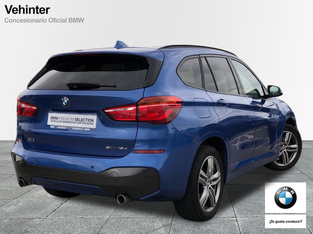 BMW X1 sDrive18d color Azul. Año 2018. 110KW(150CV). Diésel. En concesionario Vehinter Alcorcón de Madrid