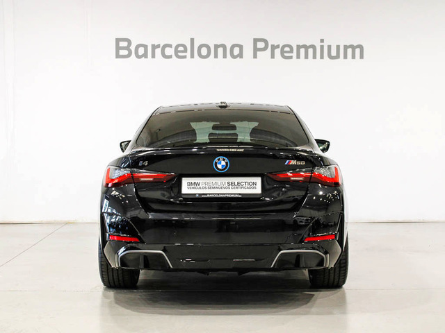BMW i4 M50 color Negro. Año 2024. 400KW(544CV). Eléctrico. En concesionario Barcelona Premium -- GRAN VIA de Barcelona
