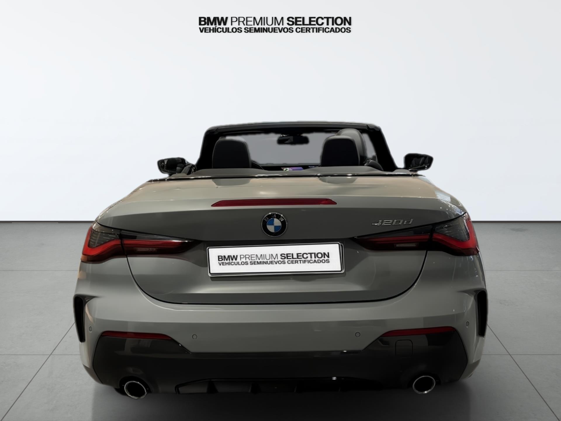 BMW Serie 4 420d Cabrio color Gris. Año 2024. 140KW(190CV). Diésel. En concesionario Automotor Premium Velázquez - Málaga de Málaga