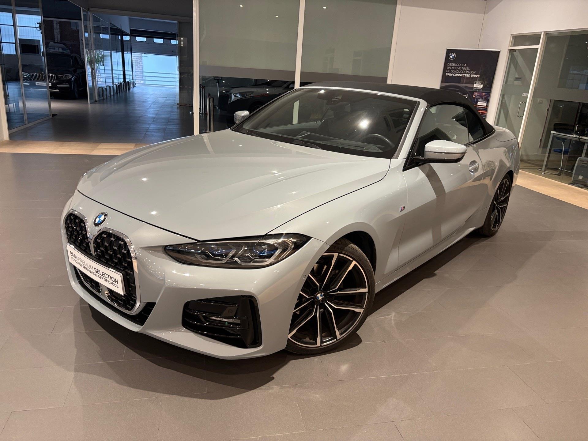 BMW Serie 4 420d Cabrio color Gris. Año 2024. 140KW(190CV). Diésel. En concesionario Automotor Premium Velázquez - Málaga de Málaga