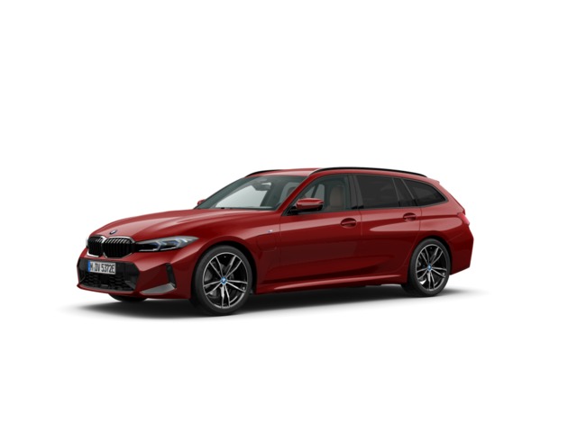 BMW Serie 3 330e Touring color Rojo. Año 2023. 215KW(292CV). Híbrido Electro/Gasolina. En concesionario Oliva Motor Girona de Girona