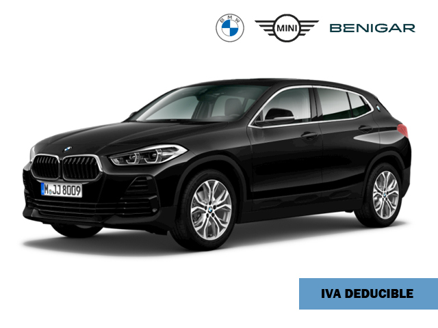 BMW X2 sDrive18i color Negro. Año 2021. 103KW(140CV). Gasolina. En concesionario Hispamovil Elche de Alicante