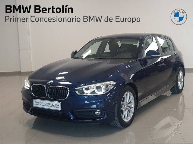 BMW Serie 1 118i color Azul. Año 2019. 100KW(136CV). Gasolina. En concesionario Automoviles Bertolin S.L. de Valencia