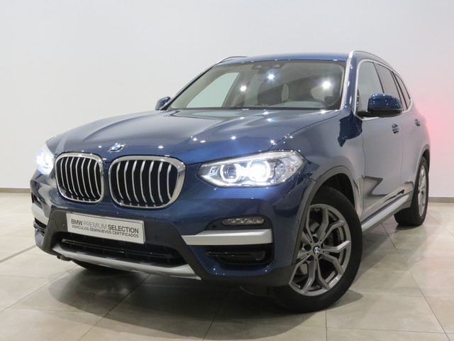 BMW X3 xDrive20d color Azul. Año 2020. 140KW(190CV). Diésel. En concesionario GANDIA Automoviles Fersan, S.A. de Valencia