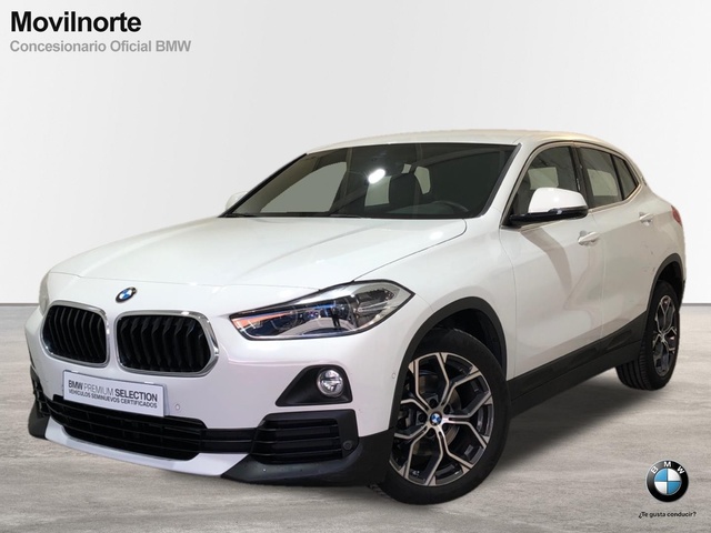 BMW X2 sDrive18d color Blanco. Año 2020. 110KW(150CV). Diésel. En concesionario Movilnorte El Carralero de Madrid