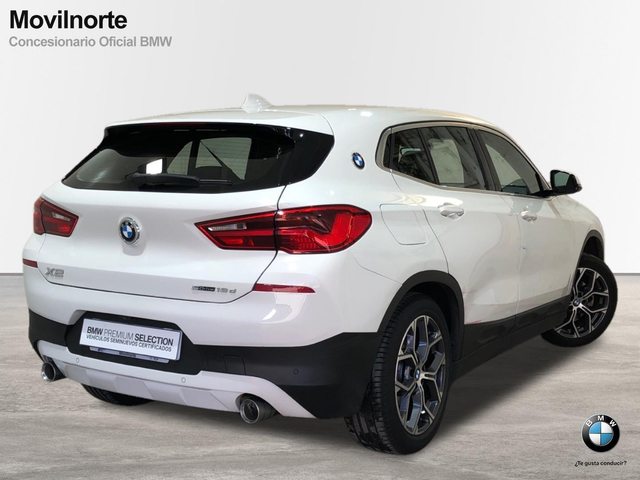 BMW X2 sDrive18d color Blanco. Año 2020. 110KW(150CV). Diésel. En concesionario Movilnorte El Carralero de Madrid