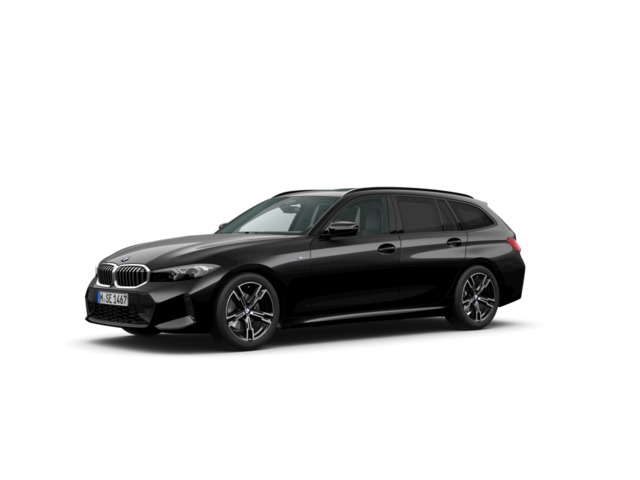 BMW Serie 3 320d Touring color Negro. Año 2024. 140KW(190CV). Diésel. En concesionario Vehinter Getafe de Madrid