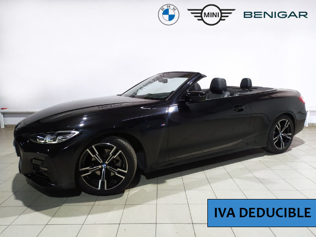 BMW Serie 4 420d Cabrio color Negro. Año 2024. 140KW(190CV). Diésel. En concesionario Hispamovil, Torrevieja de Alicante