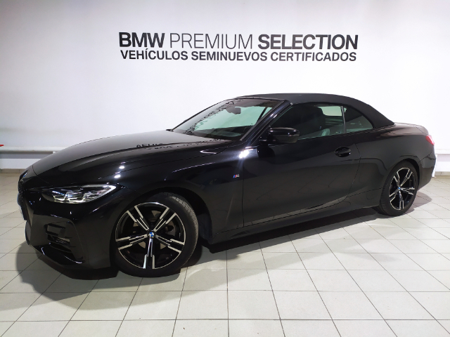 BMW Serie 4 420d Cabrio color Negro. Año 2024. 140KW(190CV). Diésel. En concesionario Hispamovil, Torrevieja de Alicante