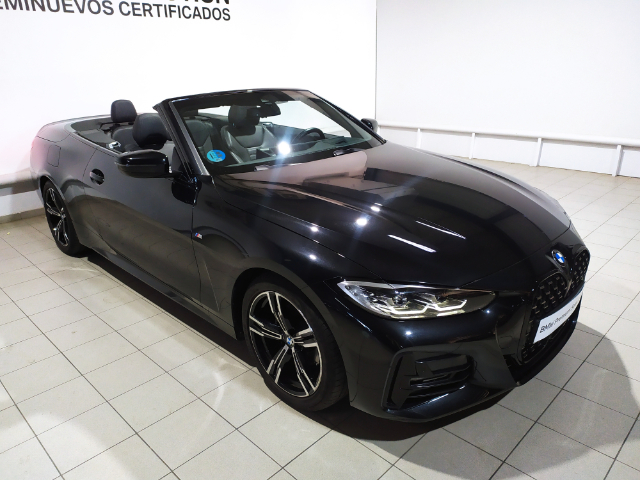 BMW Serie 4 420d Cabrio color Negro. Año 2024. 140KW(190CV). Diésel. En concesionario Hispamovil, Torrevieja de Alicante