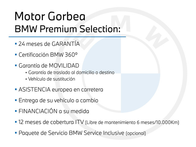 BMW Serie 1 118d color Blanco. Año 2023. 110KW(150CV). Diésel. En concesionario Burgocar (Bmw y Mini) de Burgos