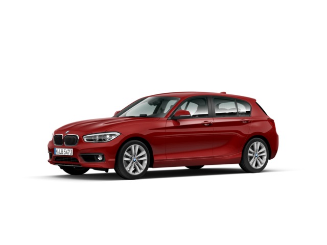 BMW Serie 1 118i color Rojo. Año 2018. 100KW(136CV). Gasolina. En concesionario Caetano Cuzco, Alcalá de Madrid